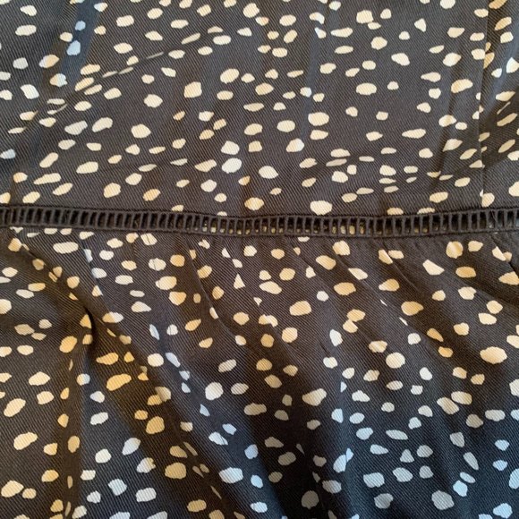 Isabel Maternity by Ingrid & Isabel Blue Polka Dot Midi Tie Dress Size M - Picture 10 of 12